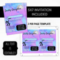 disco themed birthday invitation invite editable template digital download